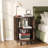 Large Size Mid Century Modern  End Table, Round Bedside Table With Open Shelf-229084943-229722784-218511750
