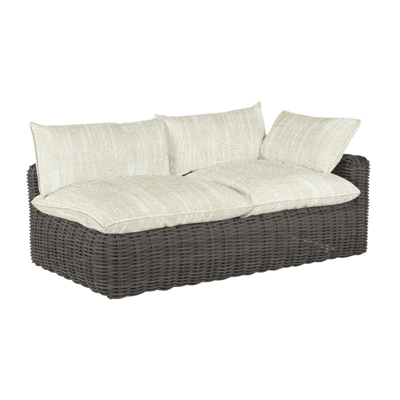 Causeuse Montecito, Welt, Rollo crème, Gris ardoise