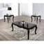 Table de bout carrée en bois massif au design traditionnel, finition champagne, décorations ornées, pieds, l 26,5 po x P 28,5 po, H 24,5 po, table à installation simple, style, H 24,5 po