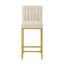 Tabouret moderne à hauteur de comptoir avec dossier complet et pieds en métal robustes-1421211702