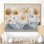 Meghan Soft Creame Morning Glory Flowers Field III - Morning Glory, art mural