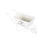 Blanc antique, fer vieilli, pot à fleurs brouette, 11,5 po x 4 po x 7 po, petites plantes artificielles, plantes grasses de comptoir,