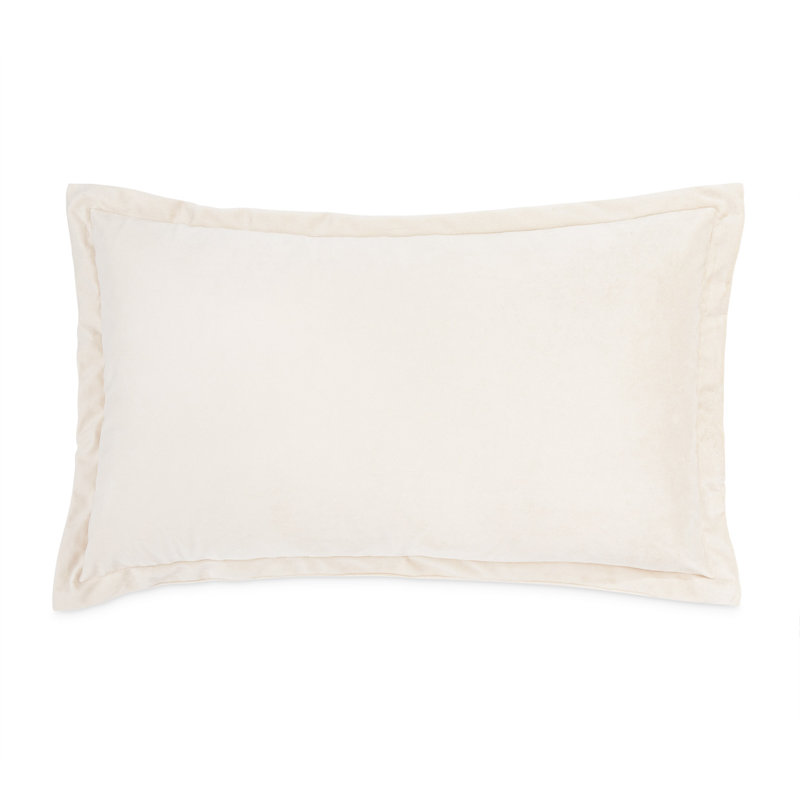 Conner Velvet Lumbar Pillow Cover & Insert, Cloud