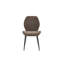 Chaises de salle à manger rembourrées confort, tissu métallique, cuisine rustique moderne