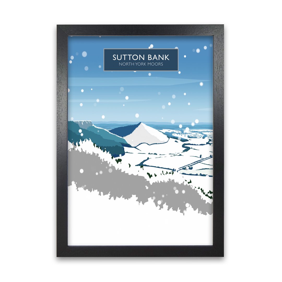 Poster Sutton Bank in Snow von Richard O'Neill