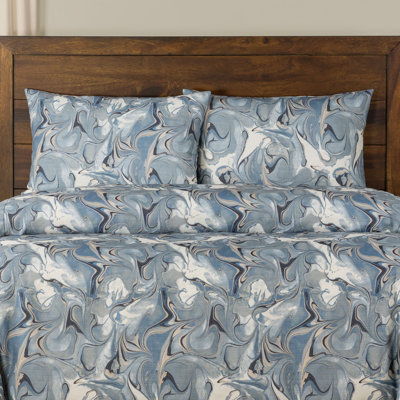 Wanderlust Marbled Duvet Cover Set