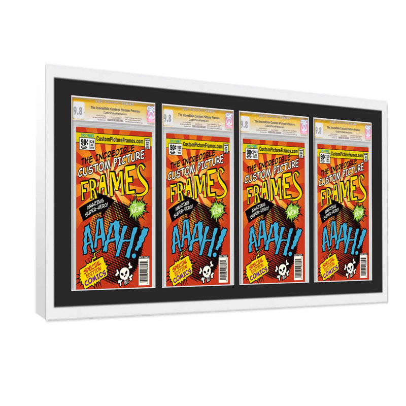Afficher un collage de bandes dessinées, Blanc / noir, 7,125 po x 10,5 po
