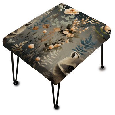 Shanea - Animal Print Rectangle Ottoman