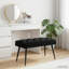  Banc avec velours capitonné noir 31,50 po x 15,75 po x 18,11 po-133664501