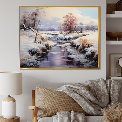 «Winter Reverie Landscape II - Landscape», reproduction sur toile