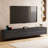 70.87 Inch Black Tv Stand For Tvs Up To 80 Inches With Storage-728659604