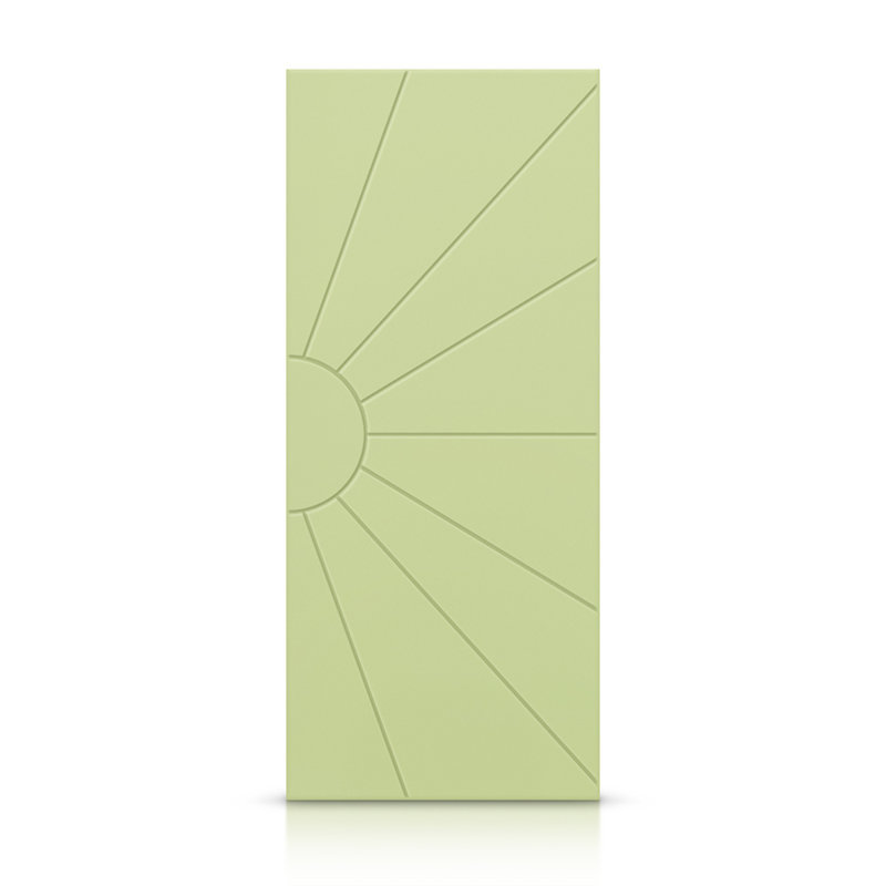 Porte standard à panneaux en bois, 36 po x 84 po, Vert sauge