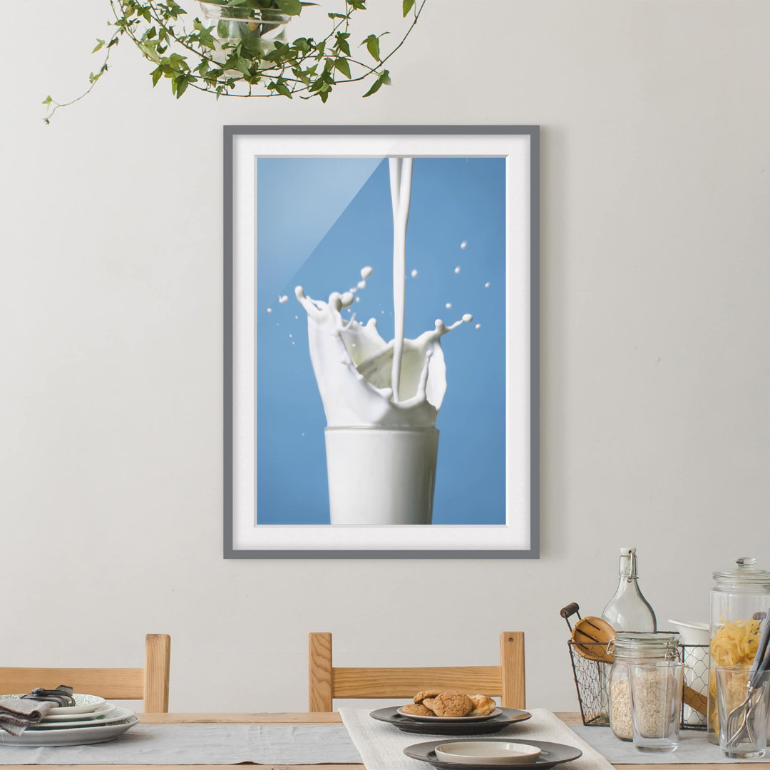 Gerahmtes Poster Milk