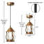 Luminaire suspendu lanterne à 1 lumière Jeromesville