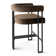 Colrain 24" Upholstered Velvet Solid Back Counter Stool