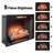 33-Inch Electric Fireplace Insert: Smokeless Firebox, Touch Panel, 1500W Heat, 4 Flame Colors, Adjustable Brightness/Speed, /Ul , 5000 /H, 400 Sq. Ft. Heat Range, 2 Installation Options, Realistic 3D