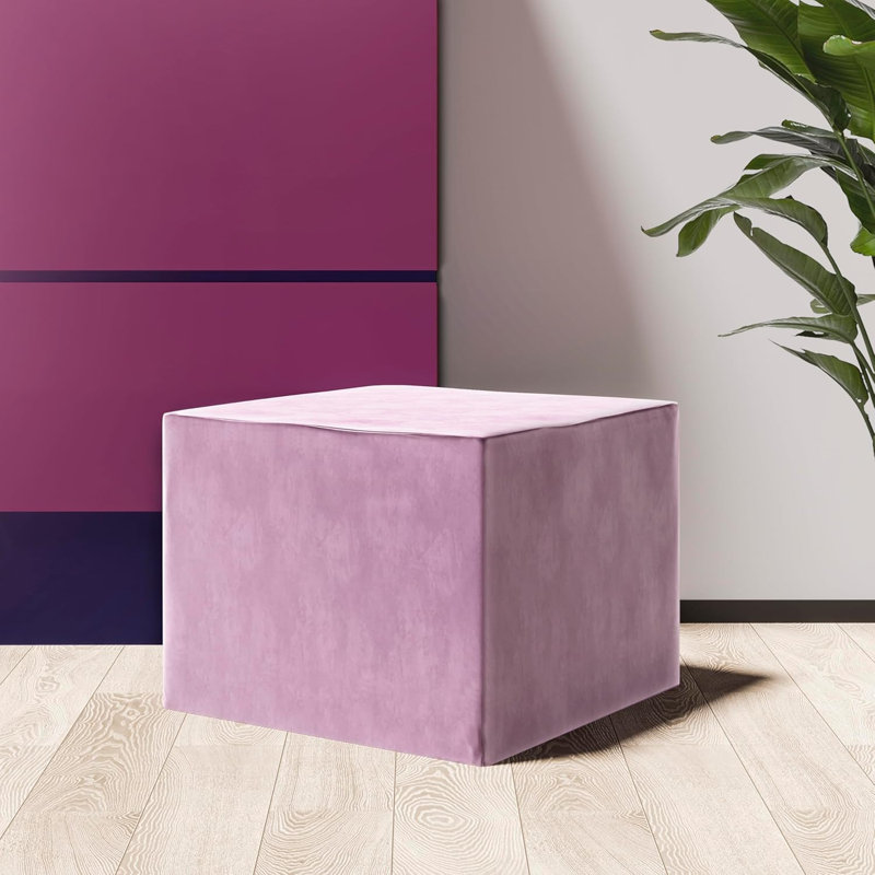 Geometric Comfort WOWMAX Softscape Square Ottomans Soft Seating Large Floor Cushion, Large Upholstered Footrest Convertible Seating Sofa Stuffed Pouf