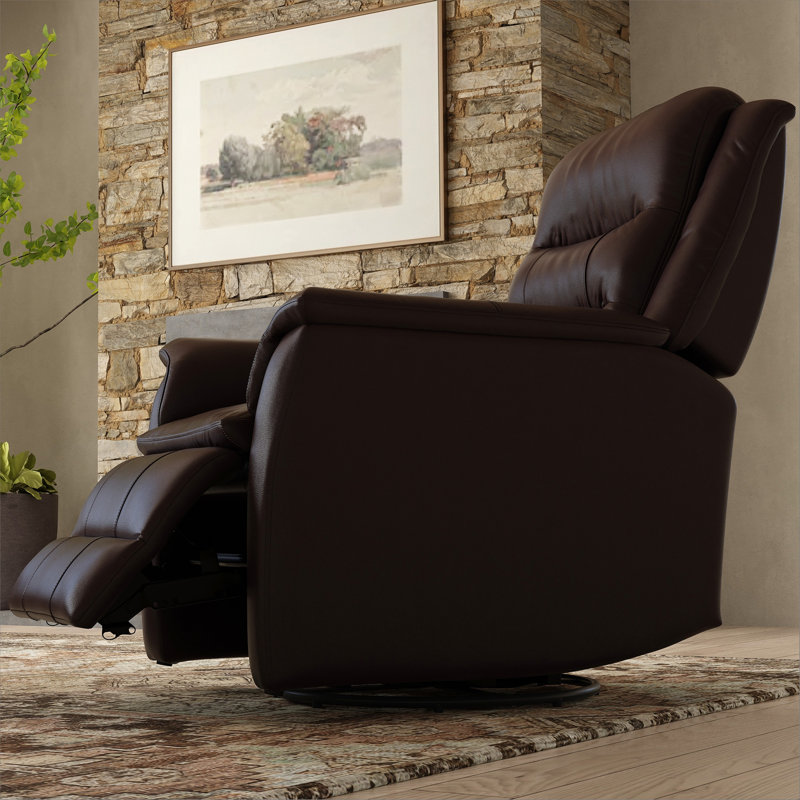 Fauteuil inclinable avec repose-pieds manuel Global Brown, Marron foncé