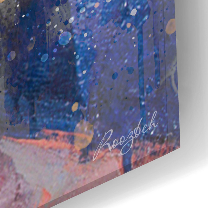 «Gallop to Freedom» par Roozbeh Bahramali, art mural en verre acrylique, H 24 po x l 16 po x P 0,2 po