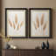 «Pampas Grass Elegant Botanical Prints for Natural and Scandinavian Home Decor», ensemble de 2 reproductions d'art mural encadrées de qualité supérieure sur papier 26 po x 36 po-1862023607