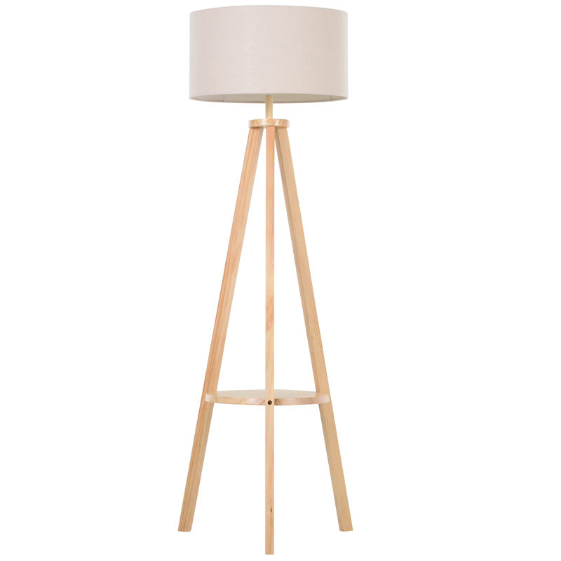 Harksdale 154cm Cream Novelty Floor Lamp