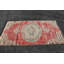 Tapis géométriques, tapis en laine, tapis de chambre rose, tapis 4,1 x 7,8 pi, tapis turc, tapis rétro