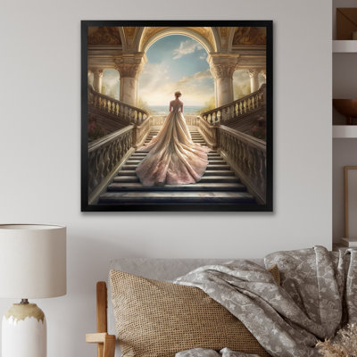 «Dreamy Wedding Day I» - Femme romantique, art mural