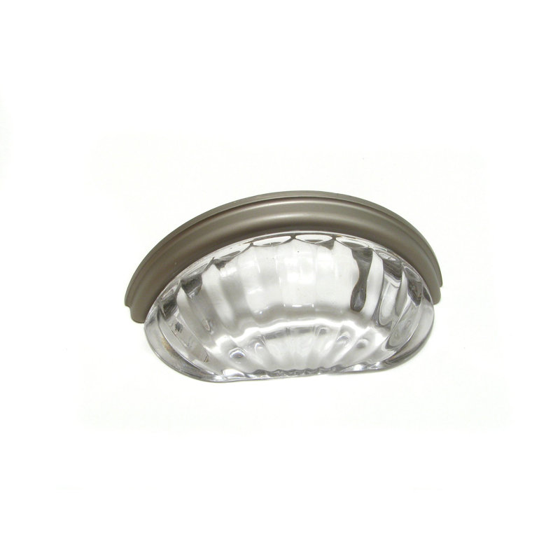 Expression 3" Center to Center Cup/Bin Pull, Mat Nickel
