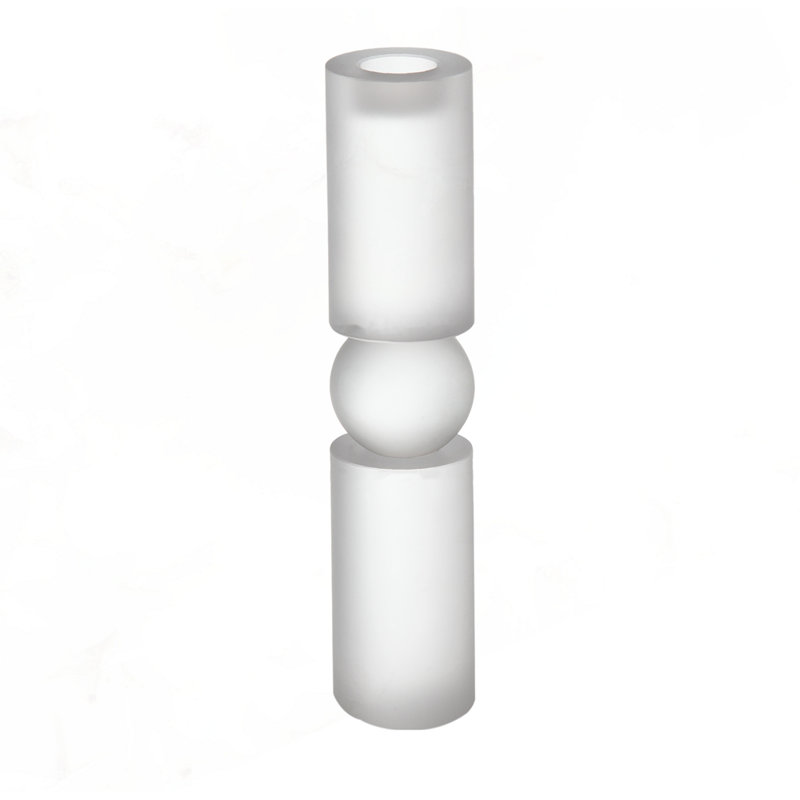 Grand porte-bougie en verre D3.1X15, H 15 po x l 3,1 po x P 3,1 po