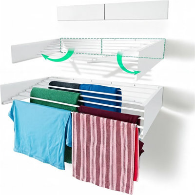Metal Foldable Wall-Mounted Drying Rack