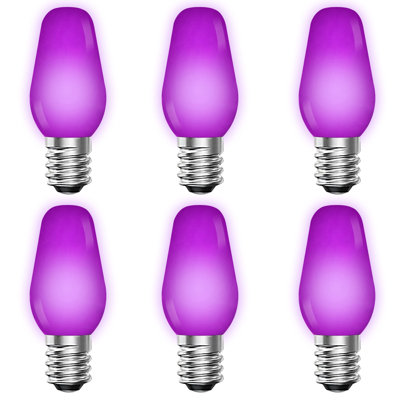 0.5 Watt, C7 LED, Non-Dimmable Light Bulb, Base