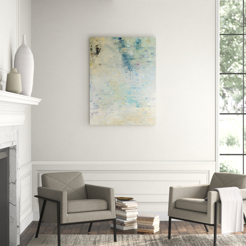 Rain II Print by John Beard, 40" H x 60" W x 1.75" D, Brown Framed Canvas