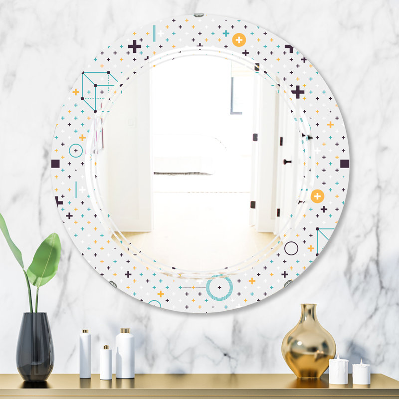 Miroir d'appoint moderne et contemporain, H 31,5 po x l po