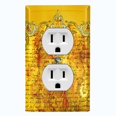 Patterned 1 - Gang Toggle Light Switch Standard Wall Plate