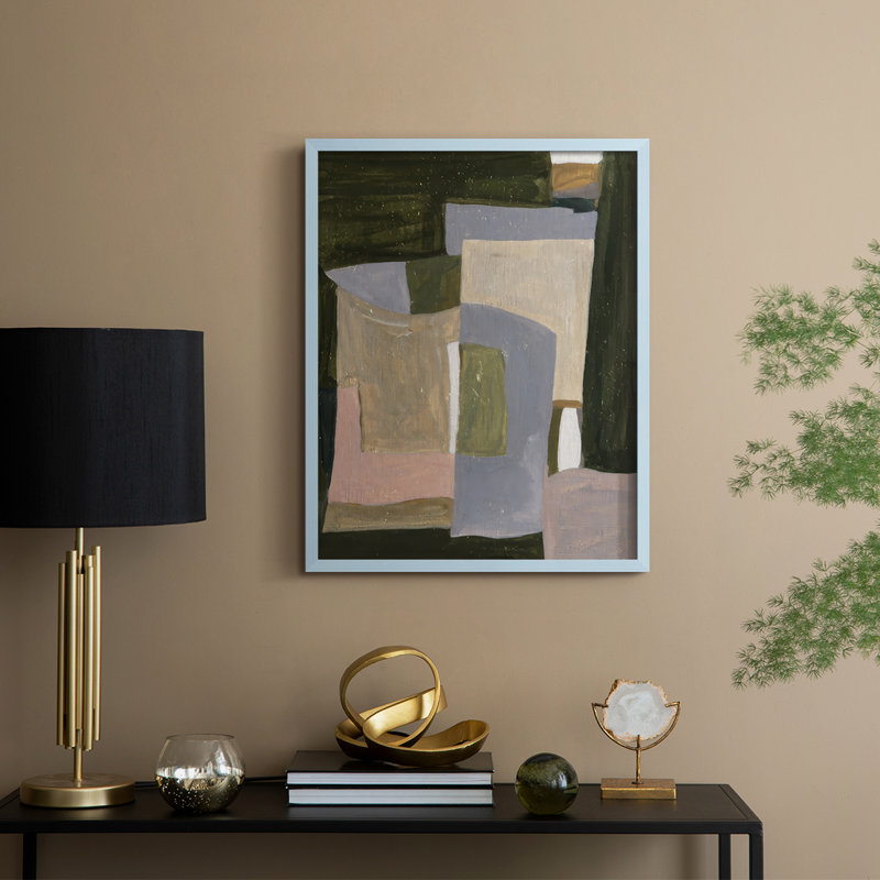 Green Forest I Framed Print - Solid Wood, H 15 po x l 12 po, Bleu