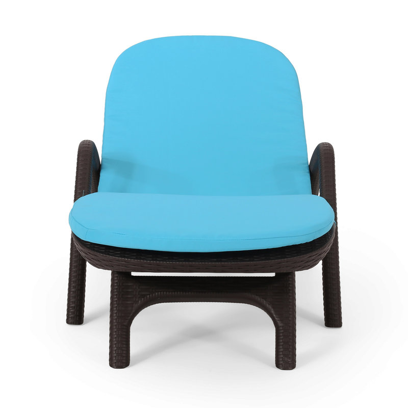 MIKAEL CHAISE LOUNGE WITH CUSHION, Blue