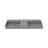 Juniper 60" Rectangular Modern Wall Mounted Bathroom Sink with Concealed Drain Plate - Gray-820167978-820167958
