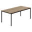 Table 3 pièces artistique - table basse et 2 tables de bout, stratifié taupe foncé, métal noir attrayant Creative Touch