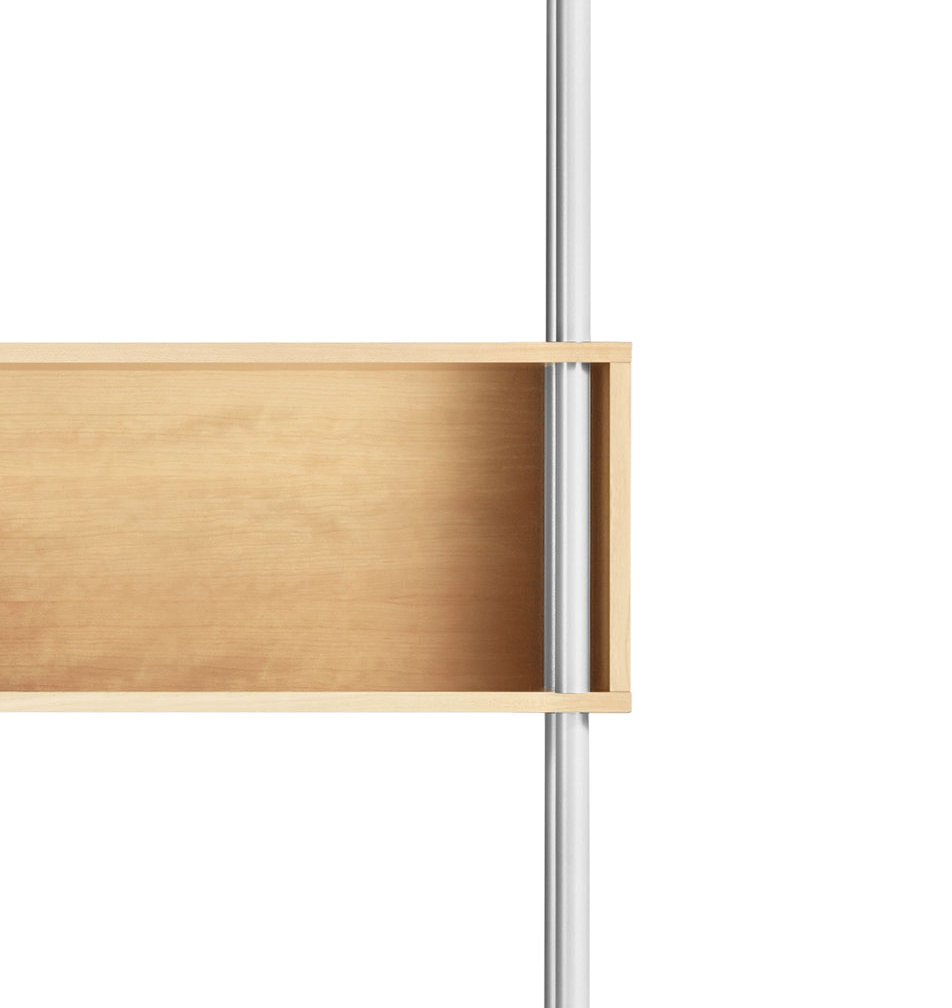 Chicago Standard Bookcase, Steel/Maple