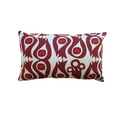 Coussin en coton Peacock