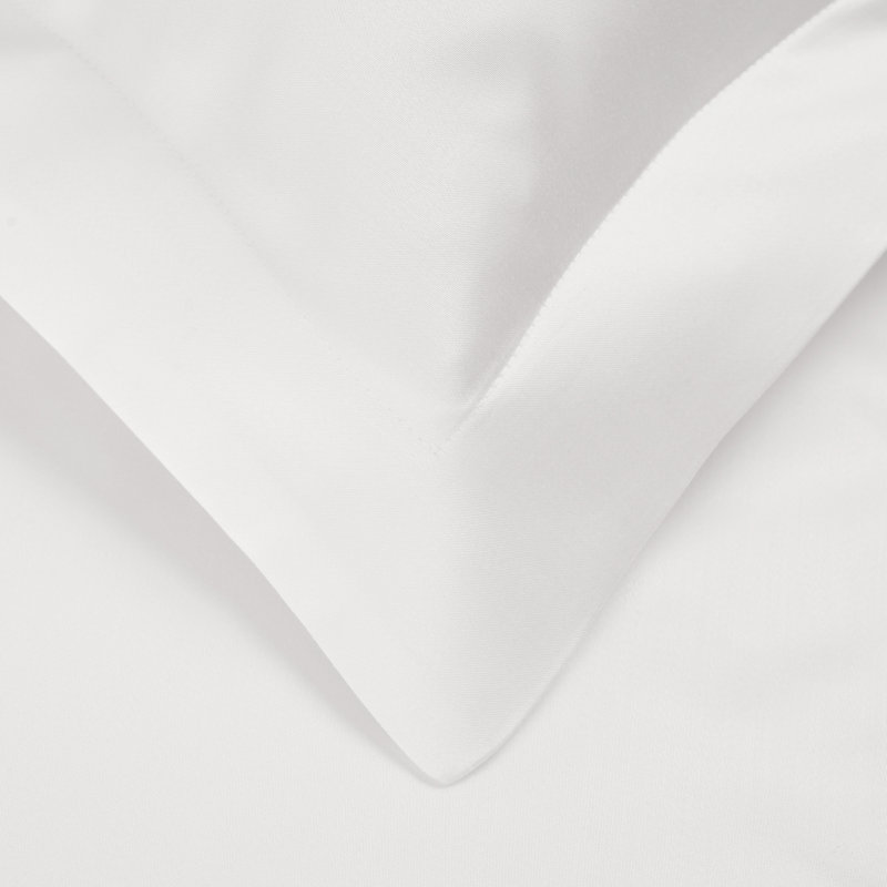 Ensemble de housse de couette Finnian Turrella, Housse de couette double / grande et 2 taies déco, Blanc