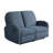 Hallstead 58.3" Wide Manual Reclining Loveseat, Curved Arm, Pocket Coil Seating, Woven Fabric-1131436235