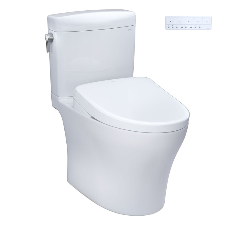 Aquia® IV 1.28 GPF Elongated Floor Mounted Two-Piece Toilet (Seat Included)