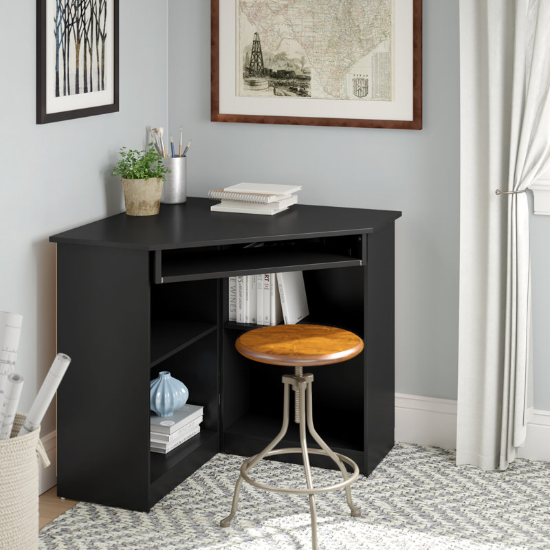 Frye Corner Computer Desk, Black