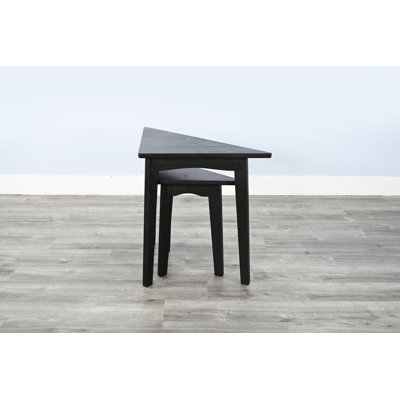 Gracie Oaks Bijou Triangular Nesting Table
