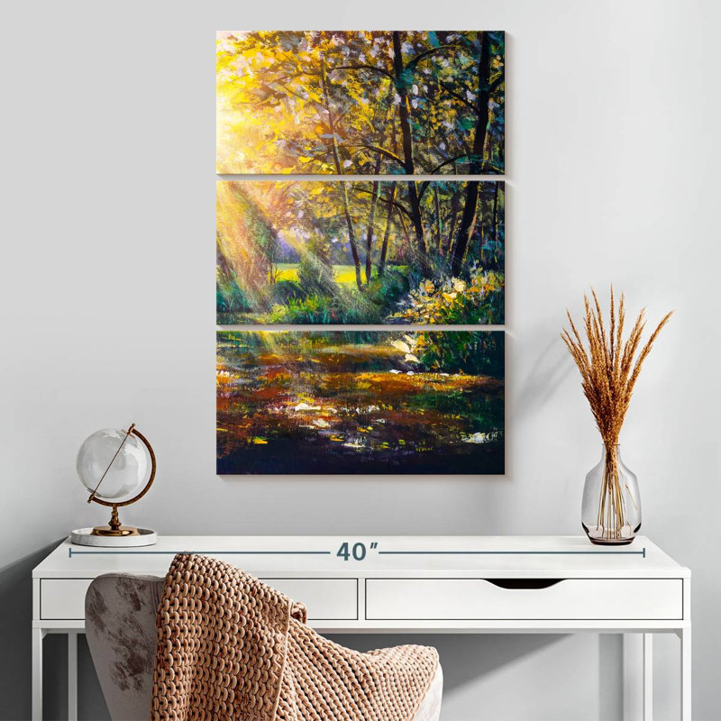 Alvord Sunlight Through Trees, 32" H x 20" W