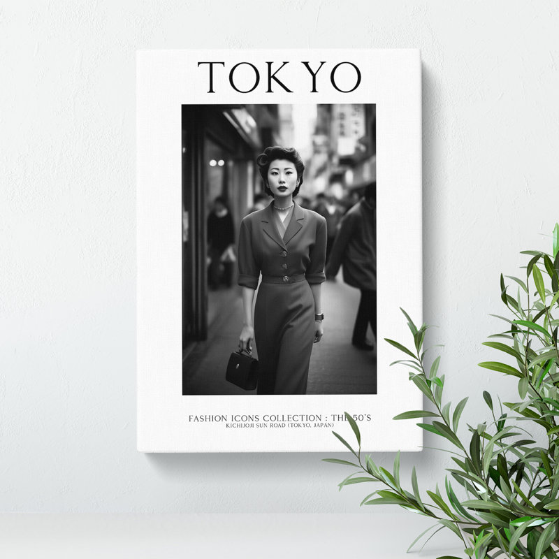 XMKTMKT-226 Fashion Icons Woman Tokyo Japan - Wrapped Canvas