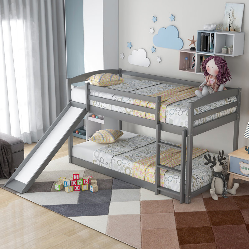 Galdina Kids Twin Over Twin Bunk Bed
