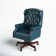 Swain 46.5'' H Traditional  Faux Leather Executive Chair with Solid Wood Base and Tufted Back