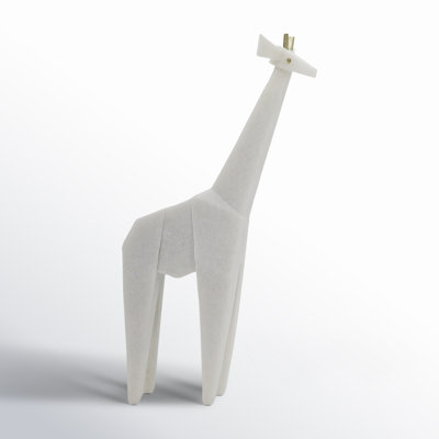 Glinda Elegant White Resin 16-Inch Giraffe Statuary Perfect Decorative Object To Inspire Home Elegance